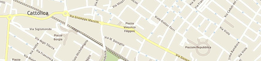Mappa della impresa caffetteria mazzini di pini fabrizio a CATTOLICA