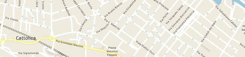 Mappa della impresa pizzeria aquila di iannuzzi massimo e c snc a CATTOLICA