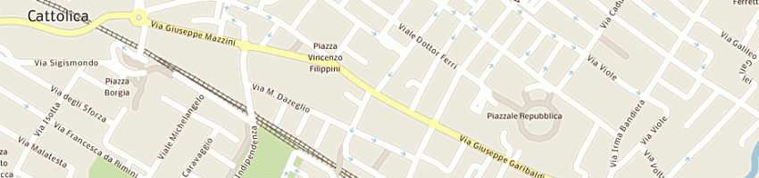 Mappa della impresa curzi giorgio a CATTOLICA