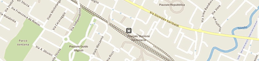Mappa della impresa buffet stazione di zangheri davide e c snc a CATTOLICA