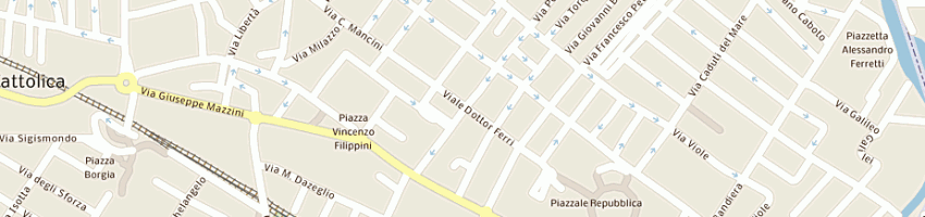 Mappa della impresa tasini alessandra a CATTOLICA