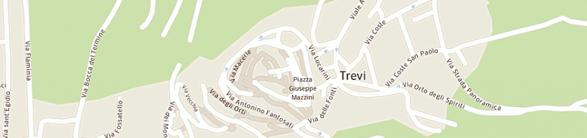 Mappa della impresa centro italia servizi e macchinari srl a TREVI