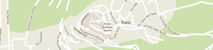 Mappa della impresa carabinieri a TREVI