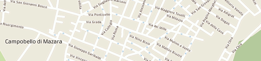 Mappa della impresa di natale sebastiano a CAMPOBELLO DI MAZARA