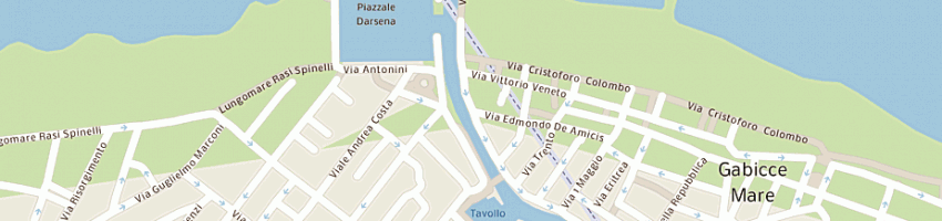 Mappa della impresa abc di montanari alessandro e c sas a GABICCE MARE