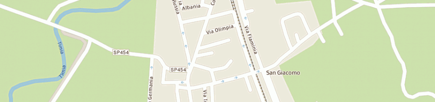 Mappa della impresa societa' sportiva sgiacomo bocciodromo a SPOLETO