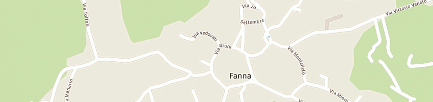 Mappa della impresa rosso gianluca a FANNA
