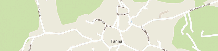 Mappa della impresa studio tecnico gizeta di giulietti geom sante e zoldan pto ele carlo a FANNA
