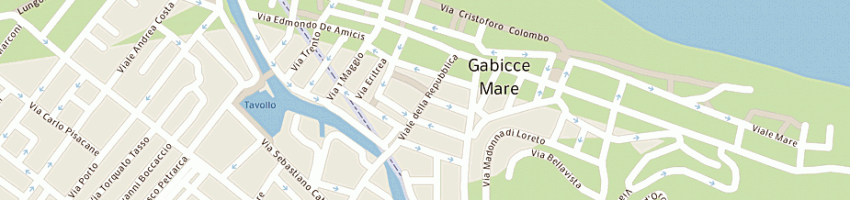 Mappa della impresa pizzeria caffe' mazzini di fabbri paolo e c snc a GABICCE MARE