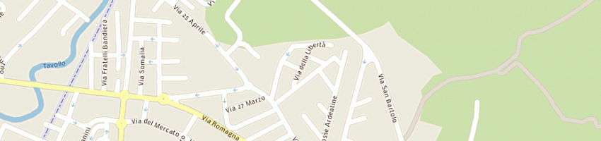 Mappa della impresa casalicchio alfonso a PESARO