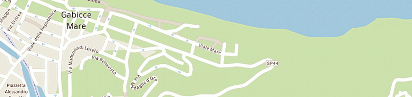 Mappa della impresa hotel adler a GABICCE MARE