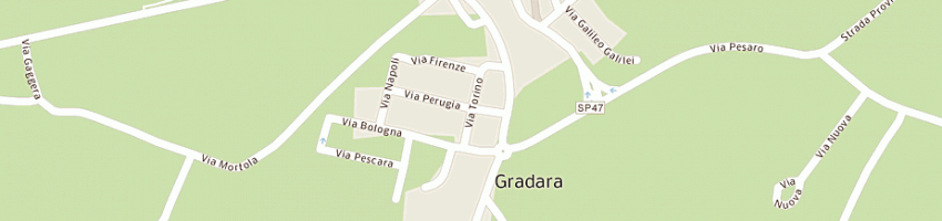 Mappa della impresa master elettronica snc di gessi stefano e c a GRADARA