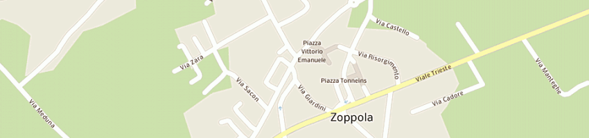 Mappa della impresa gulp promotion snc di pacorigh giovanni e c a ZOPPOLA