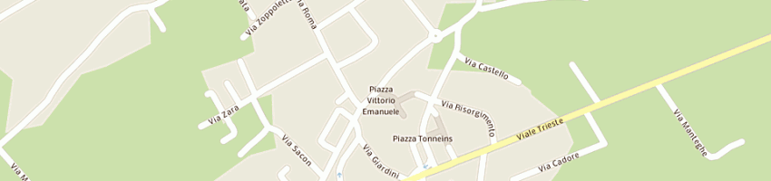 Mappa della impresa conad grigoletti srl a ZOPPOLA