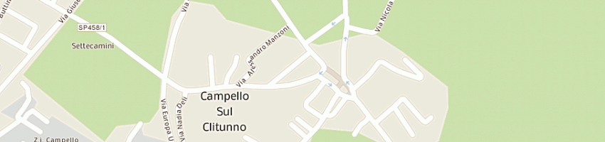 Mappa della impresa bar le logge di menghini filippo a CAMPELLO SUL CLITUNNO