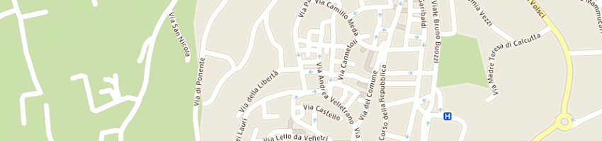 Mappa della impresa pizzeria trattoria il pincio di marinelli giuliano e c sas a VELLETRI