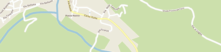 Mappa della impresa municipio a FORNI AVOLTRI