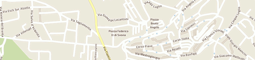 Mappa della impresa cisl confederazione italiana sindacati lavoratori a GUALDO TADINO