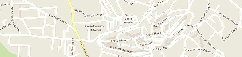 Mappa della impresa studio di ingegneria ing centi gino a GUALDO TADINO