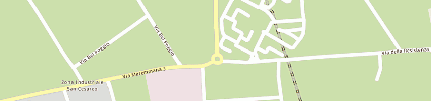 Mappa della impresa prontocash srl a SAN CESAREO