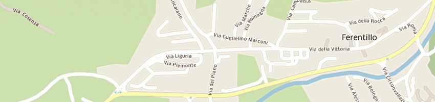 Mappa della impresa oriba di benedetti barbara e c sdf a FERENTILLO