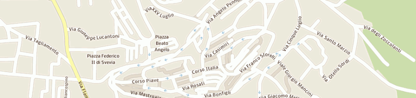 Mappa della impresa castellani calzature a GUALDO TADINO