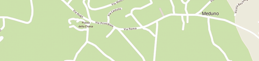 Mappa della impresa carabinieri a MEDUNO