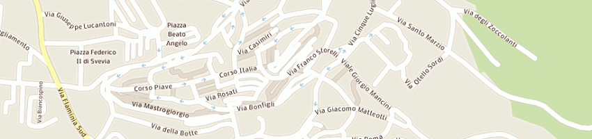 Mappa della impresa associazione commercianti di gualdo tadino - conf commercio a GUALDO TADINO