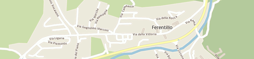 Mappa della impresa provincia di terni a FERENTILLO