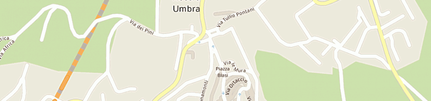 Mappa della impresa lucarelli giovanni a NOCERA UMBRA