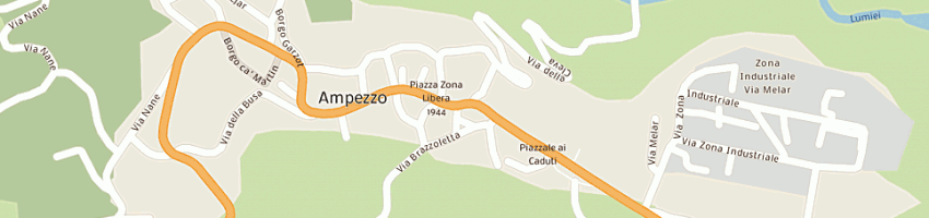 Mappa della impresa comprensorio montano della carnia a AMPEZZO