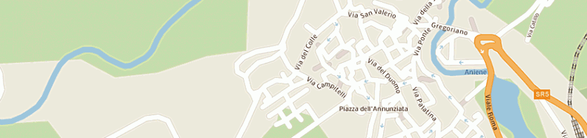 Mappa della impresa arcinella - societa a responsabilita limitata a TIVOLI
