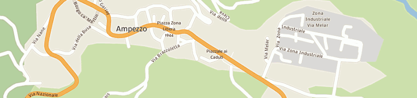 Mappa della impresa iniziative turistiche alpine srl a AMPEZZO