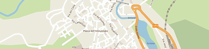 Mappa della impresa albunea consulting srl a TIVOLI
