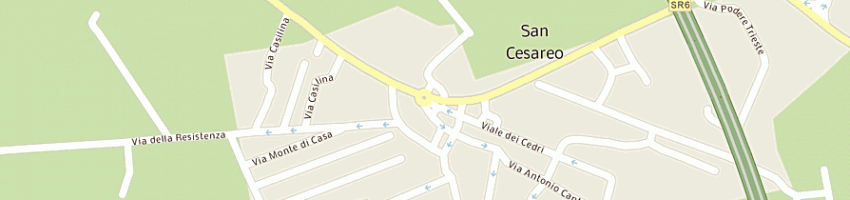 Mappa della impresa zio emilio sas di e giammarioli e c a SAN CESAREO
