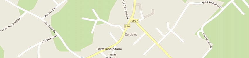 Mappa della impresa fioreria primavera di cavezzan waly e c (snc) a ZOPPOLA