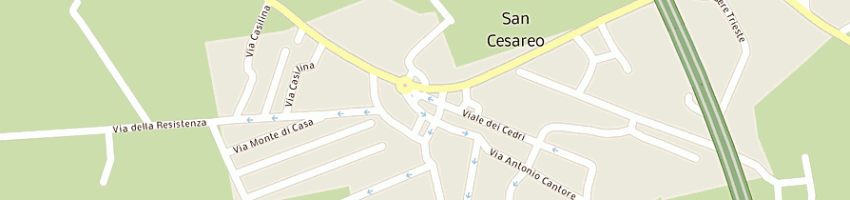 Mappa della impresa scuola elementare a SAN CESAREO