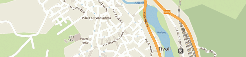 Mappa della impresa berti manrico e c snc a TIVOLI