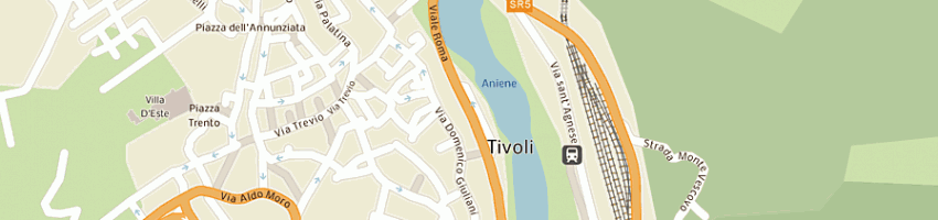 Mappa della impresa ortofrutta aniene srl a TIVOLI
