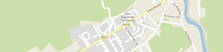 Mappa della impresa scoop abbigliamento sas di perozzo pia a PORTOGRUARO