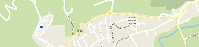 Mappa della impresa bocciodromo comunale a PERGOLA