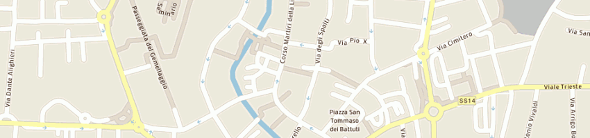 Mappa della impresa arreghini daniela ued a PORTOGRUARO