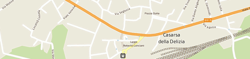 Mappa della impresa salone da mario di muccin g e c (snc) a CASARSA DELLA DELIZIA
