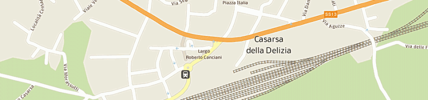 Mappa della impresa foto ottica ciol snc di ciol rosetta e cortinovis gianpaolo a CASARSA DELLA DELIZIA