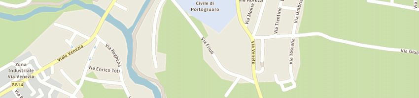 Mappa della impresa guerrato (spa) a PORTOGRUARO