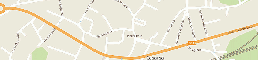 Mappa della impresa fioreria non solo fiori a CASARSA DELLA DELIZIA