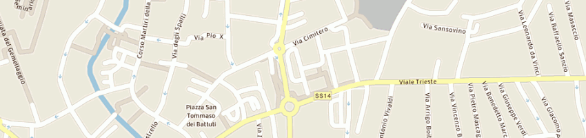 Mappa della impresa elettroforniture b e p snc a PORTOGRUARO