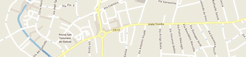 Mappa della impresa comando brigata artiglieria-caserma capito' a PORTOGRUARO
