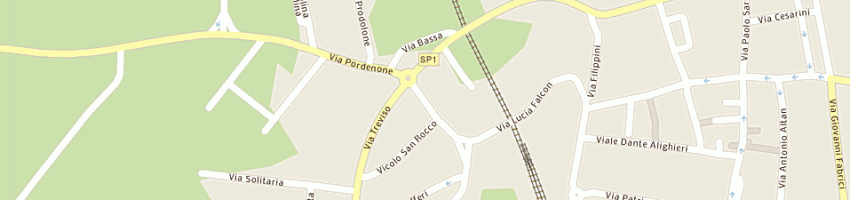 Mappa della impresa falcomer roberto a SAN VITO AL TAGLIAMENTO