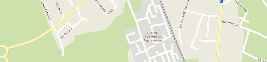 Mappa della impresa vaccher valentino e c snc a SAN VITO AL TAGLIAMENTO